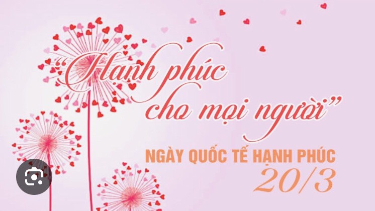 Tuyeen truyền về ngày Quốc tế hạnh phúc 20/3